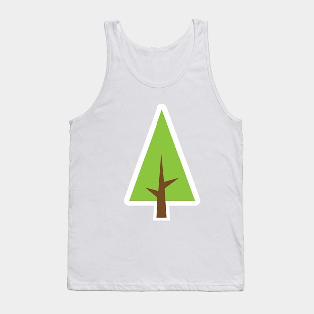 Green Tree plant T-Shirt Tank Top by Shopgrapher